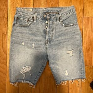 Levi 501 denim shorts
